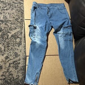 Men's Blue Cargo Pants